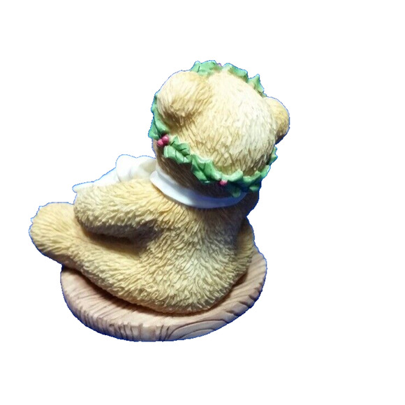 Cherished Teddies 475602 Margy Im Wrapping Holiday Joy Bear Figurine 1998 Enesco - Picture 5 of 7